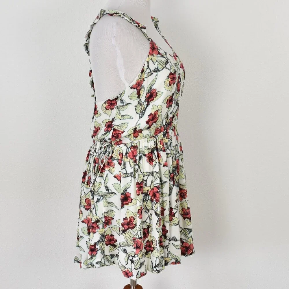 Free People Dear You Floral Mini Dress - L